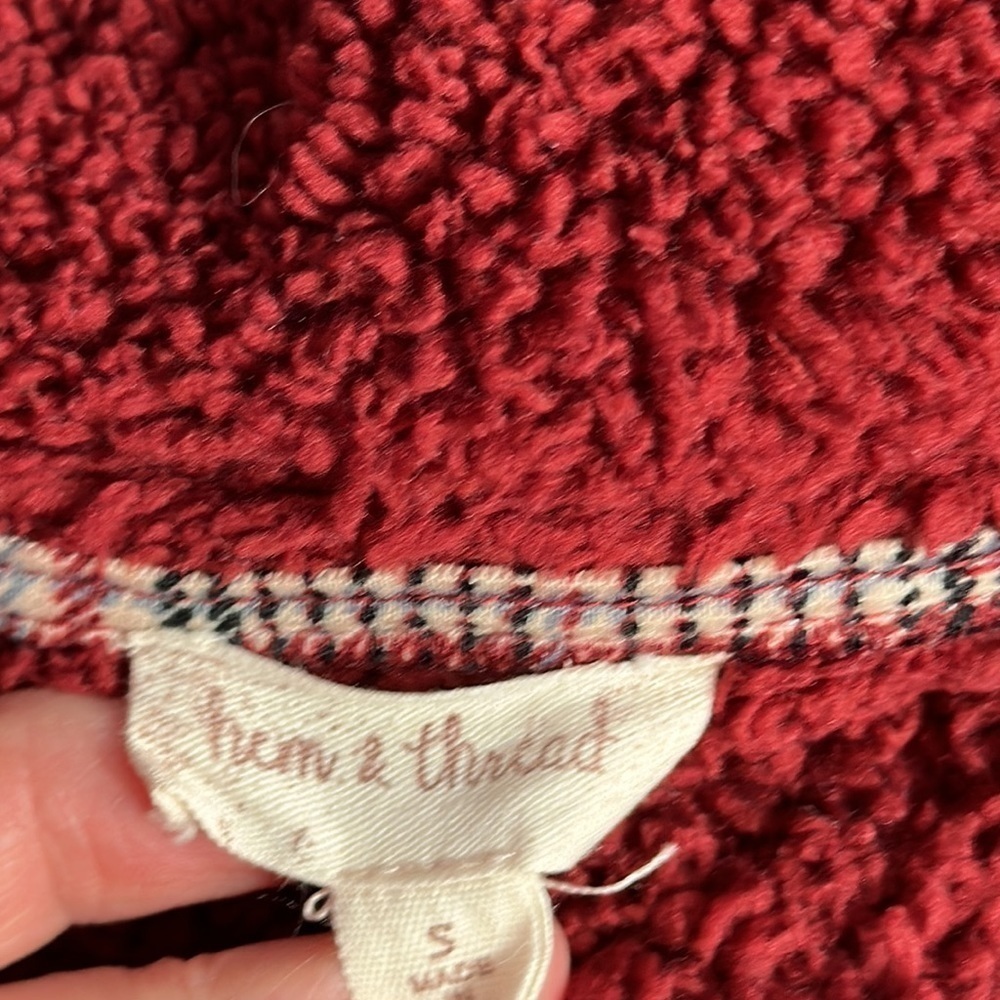 ~3 for $20~ Hem & thread Sherpa pullover shirt - Picture 3 of 5